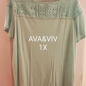 Size 1x mint green shirt